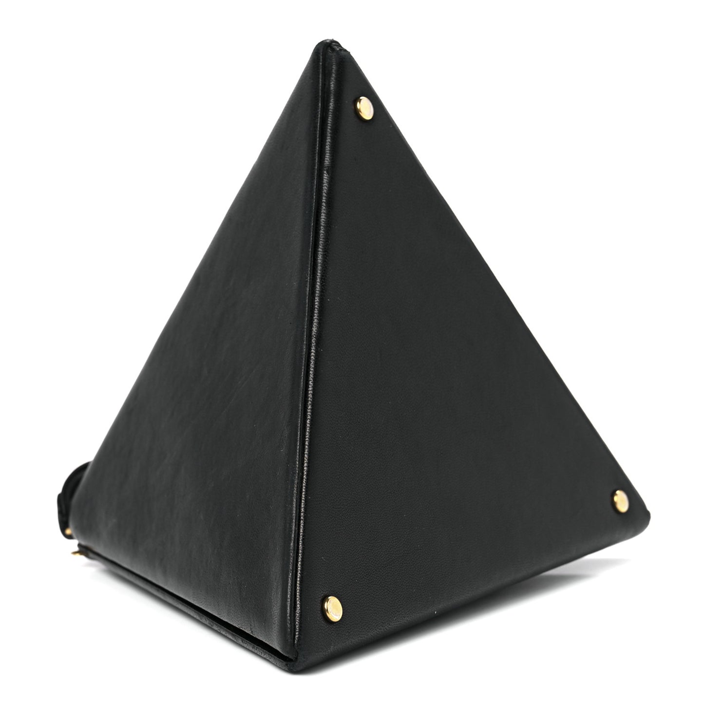 Lambskin Pyramid Clutch Black