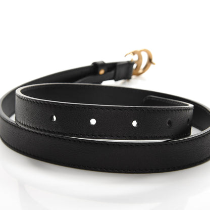 Gucci Calfskin Double G 20mm Belt 80 32 Black 4 of 6