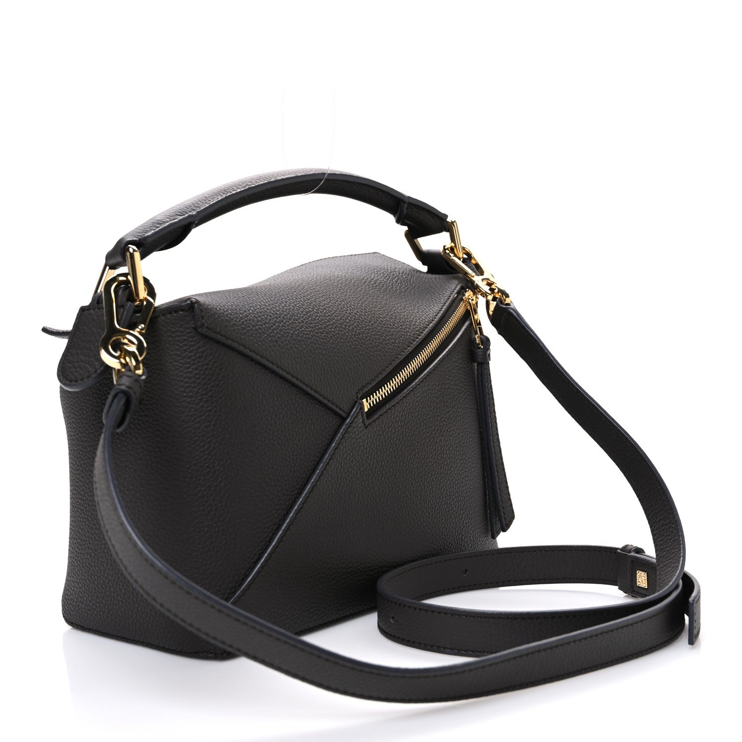 Loewe Soft Grained Calfskin Puzzle Edge Bag Dark Grey 3 of 10