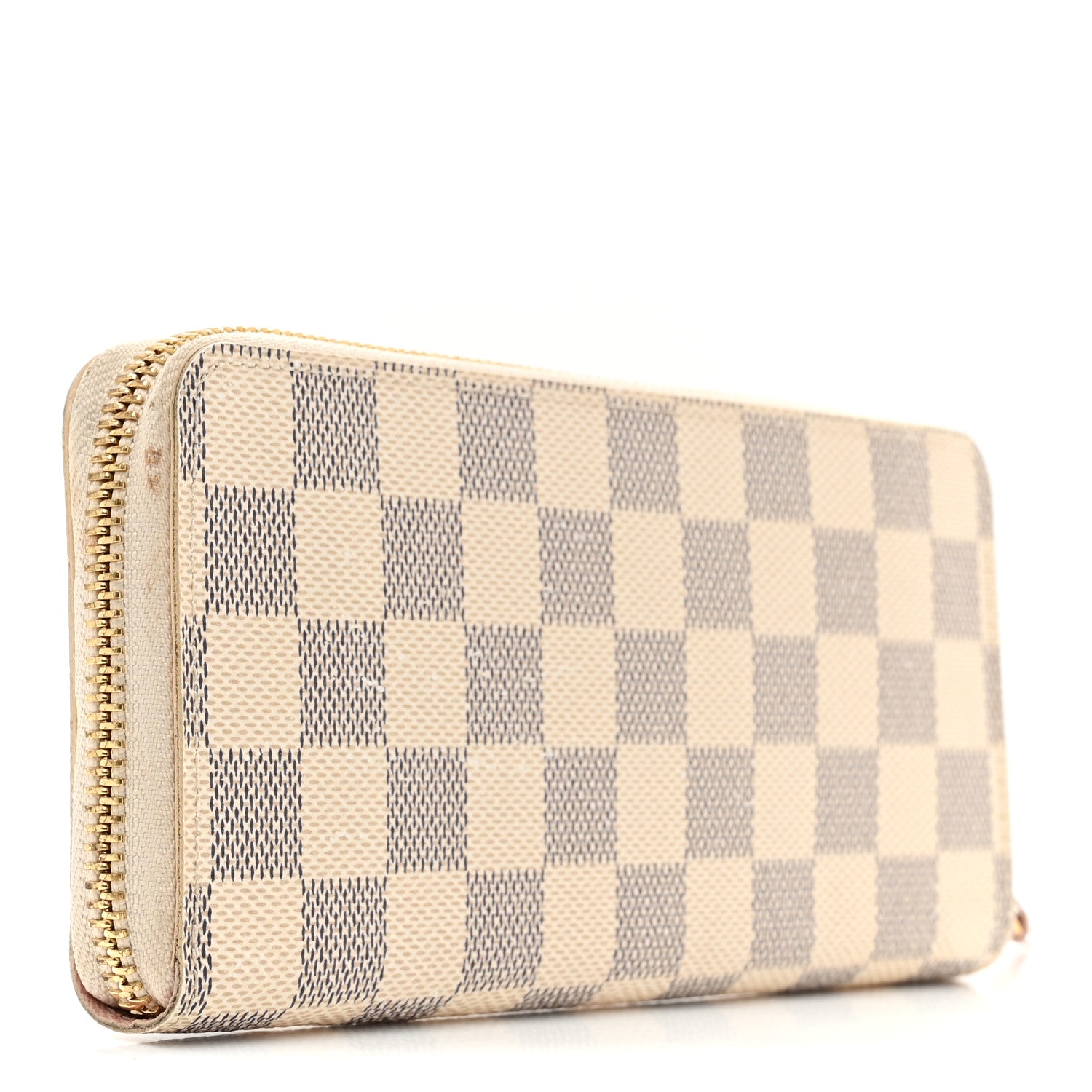 Louis Vuitton Damier Azur Clemence Wallet Rose Ballerine 3 of 7