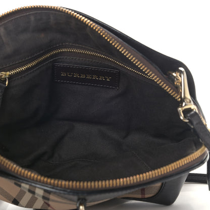 Burberry Haymarket Check Small Primrose Crossbody Bag Chocolate 4 of 10