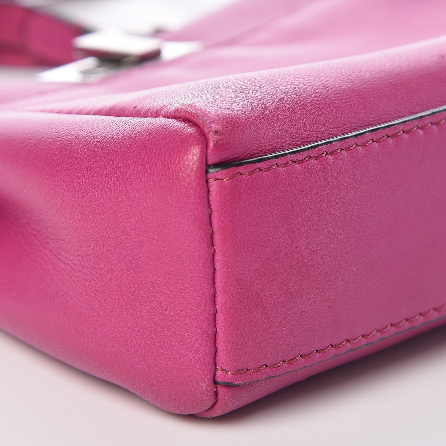 Nappa Micro Peekaboo Iconic Satchel Magenta