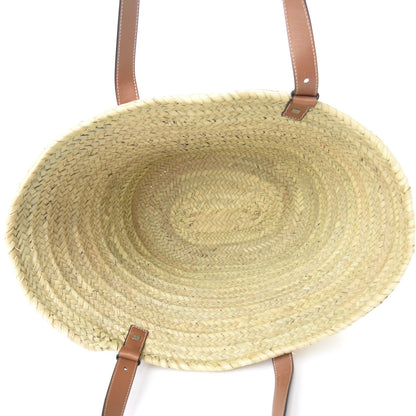 Loewe Raffia Basket Tote Bag Natural Tan 5 of 9