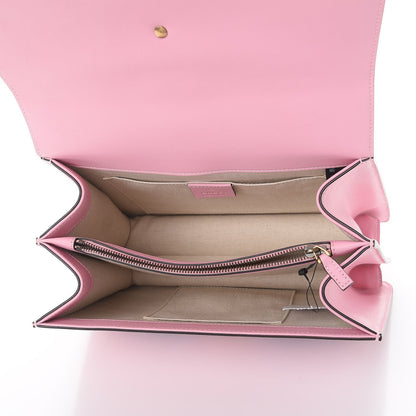 Gucci Calfskin Bamboo Web Embroidered Medium Dionysus Top Handle Bag Pink 5 of 7