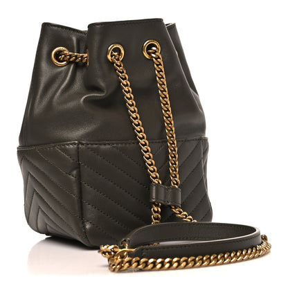 Saint Laurent Lambskin Matelasse Monogram Joe Nano Bucket Bag Light Musk 3 of 10
