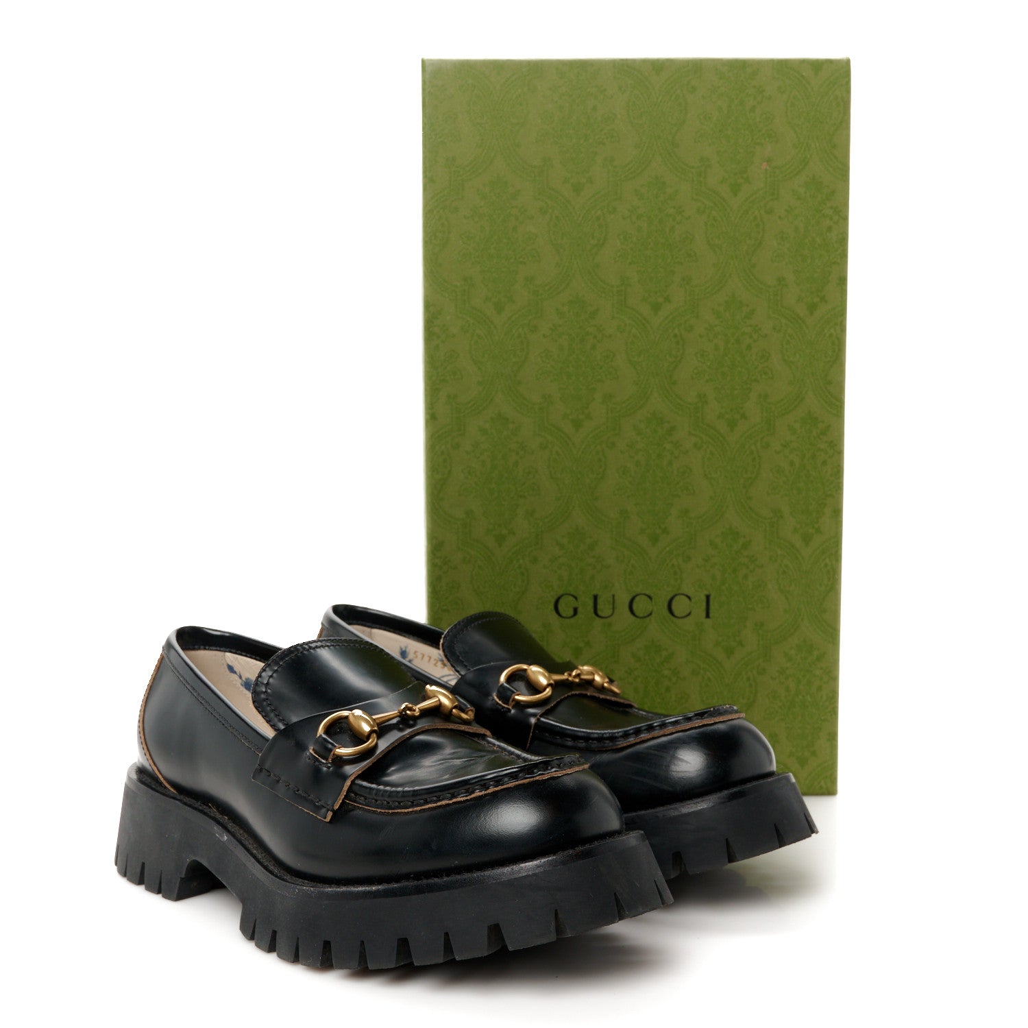 Gucci Cordovan Lux Womens Harald Horsebit 25mm Platform Loafers 39.5 Black 13 of 13
