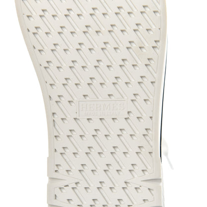 Hermes Epsom Womens Voltage Sneakers 37 White Black 6 of 8