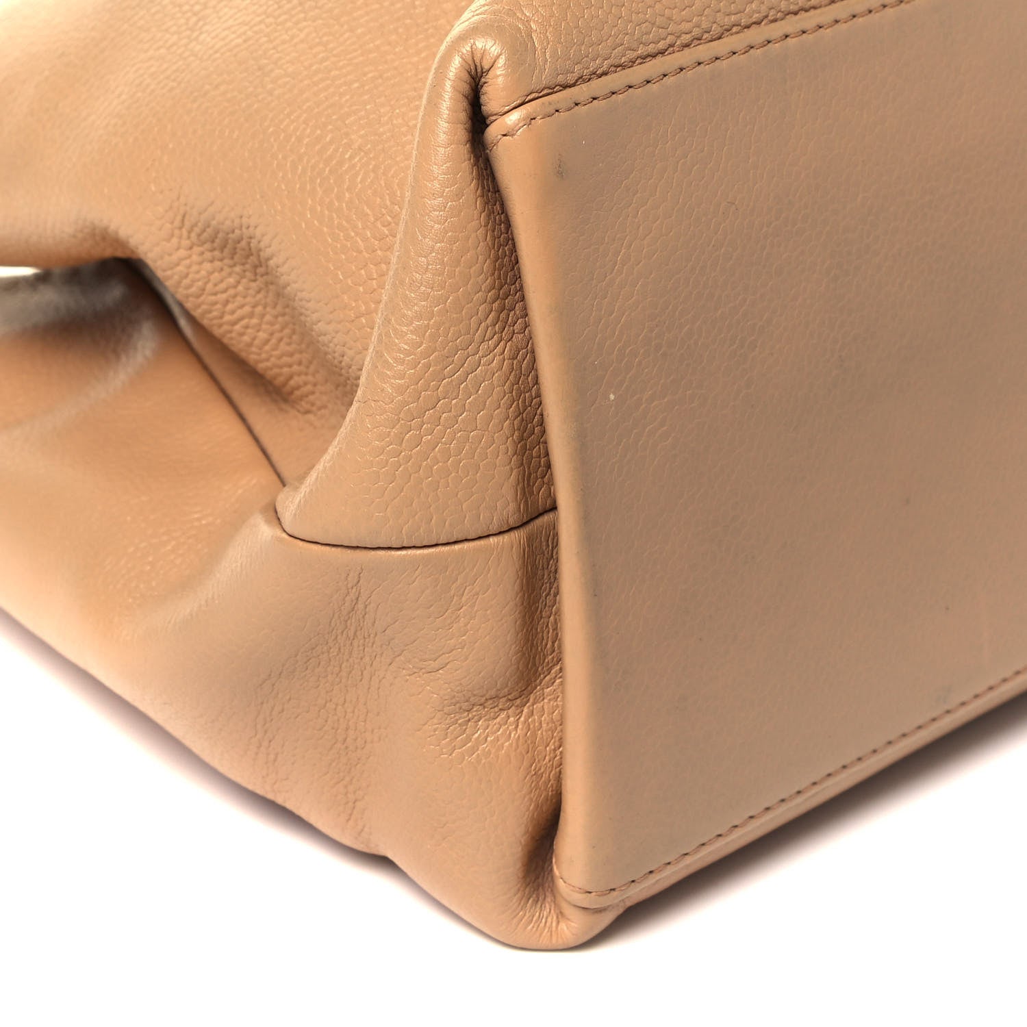 Chanel Caviar CC Stitched Tote Beige 7 of 8
