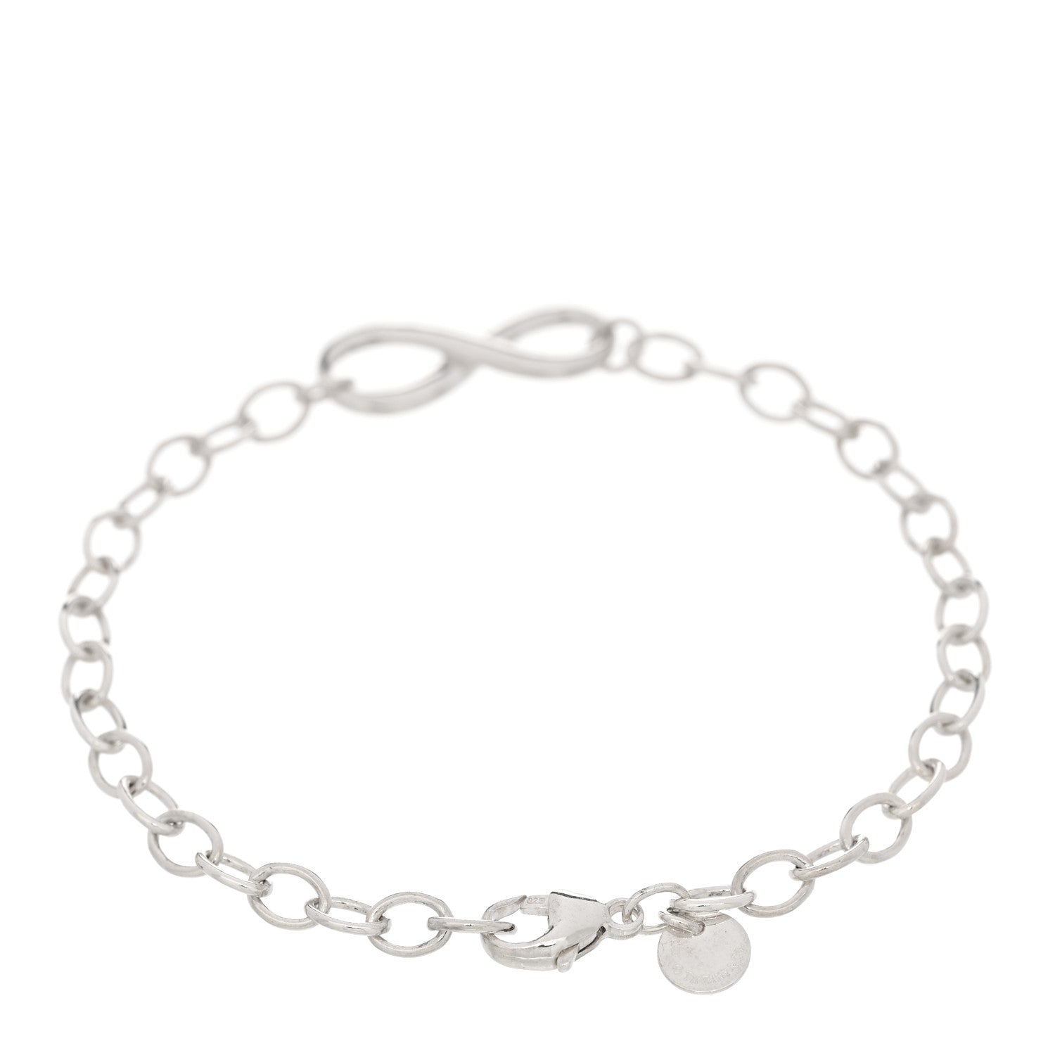 Tiffany Sterling Silver Infinity Chain Bracelet 2 of 3