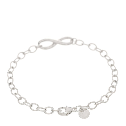 Tiffany Sterling Silver Infinity Chain Bracelet 2 of 3