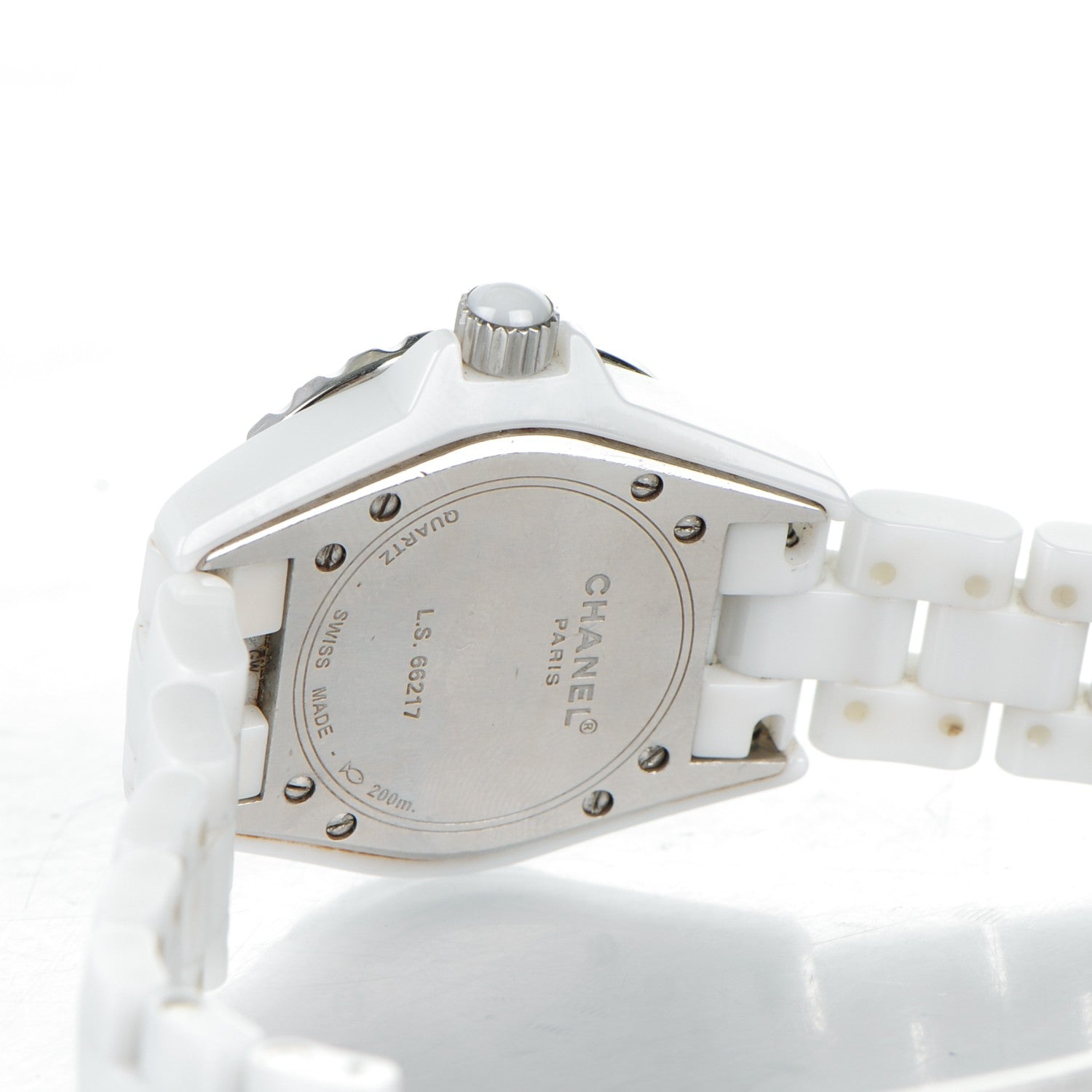 Chanel Stainless Steel Ceramic 33mm J12 Quartz Watch White 6 of 7