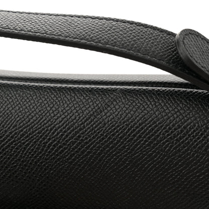 Christian Dior Grained Calfskin Saddle Bag Black 11 of 13