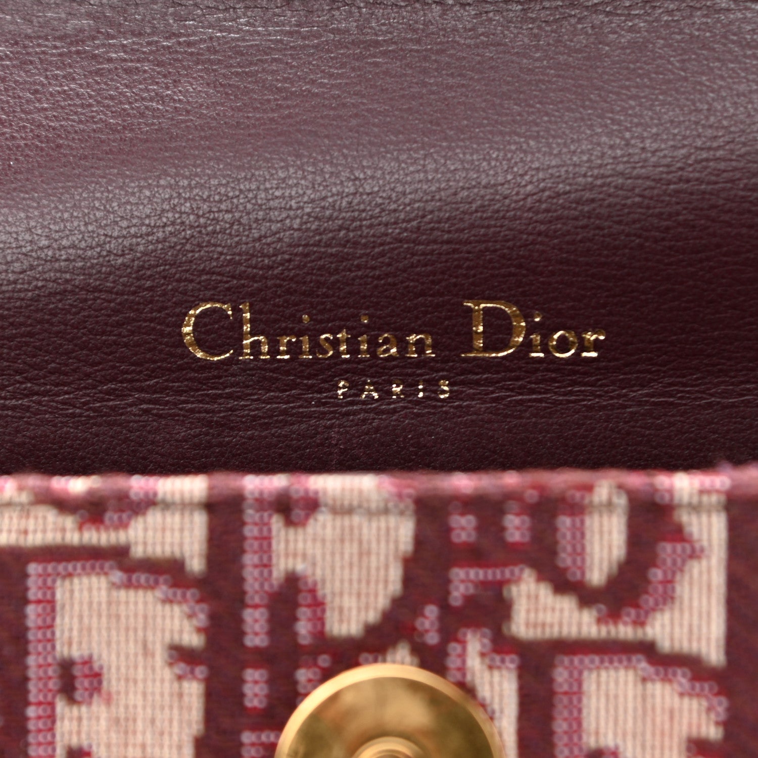 Christian Dior Oblique Saddle Belt Bag Bordeaux 6 of 10