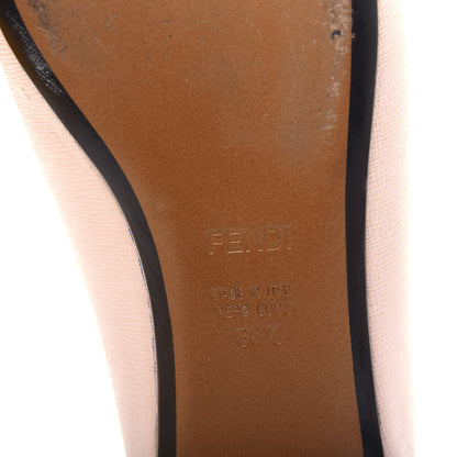 Fendi Saffiano Monster Flats 38.5 Pink Plaster 9 of 10