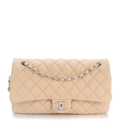 Chanel Caviar Quilted Jumbo Easy Flap Beige 1 of 8