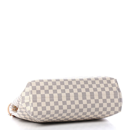Louis Vuitton Damier Azur Graceful MM Rose Ballerine 3 of 4