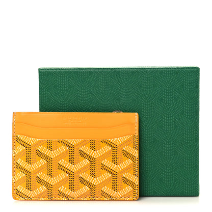 Goyard Goyardine Saint Sulpice Card Holder Yellow 9 of 9