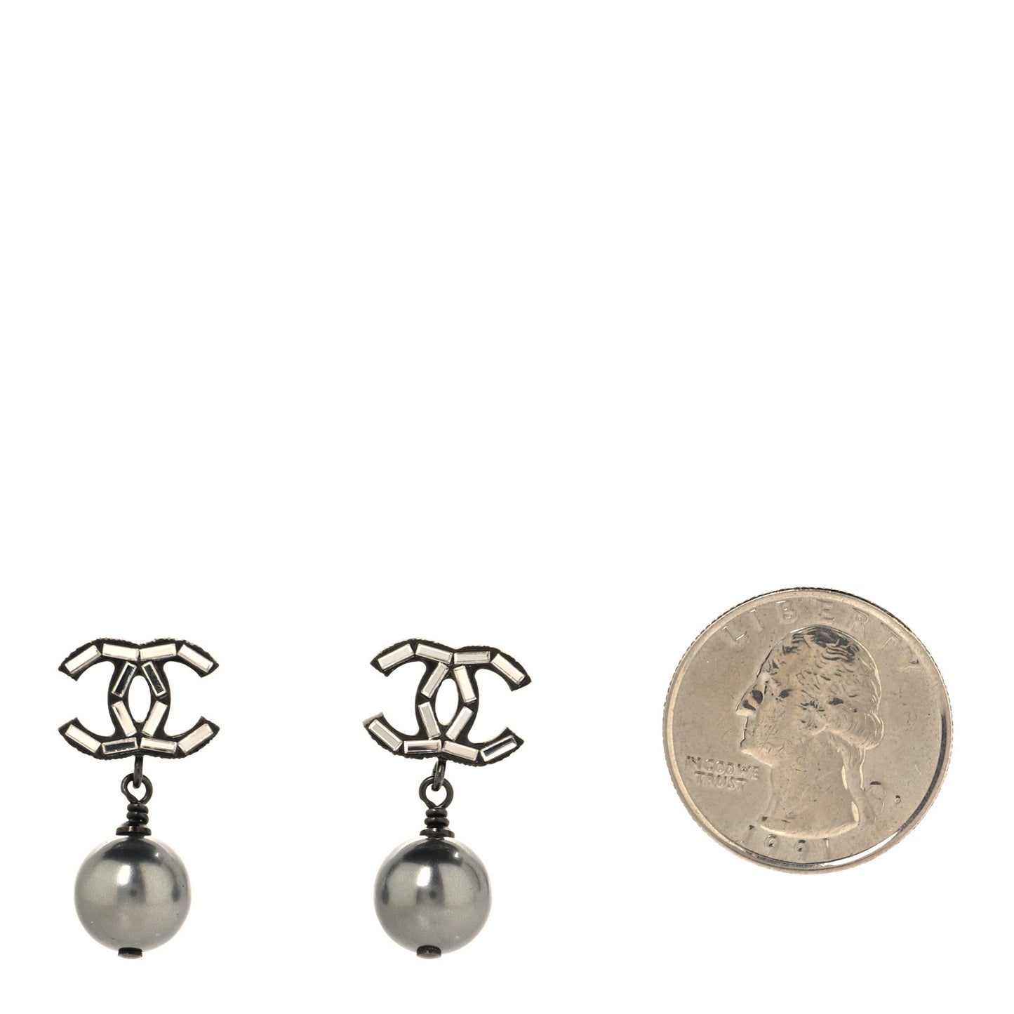 Ruthenium CC Drop Earrings