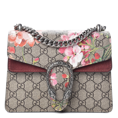 Gucci GG Supreme Monogram Blooms Mini Dionysus Shoulder Bag Beige Multicolor Dry Rose 1 of 13