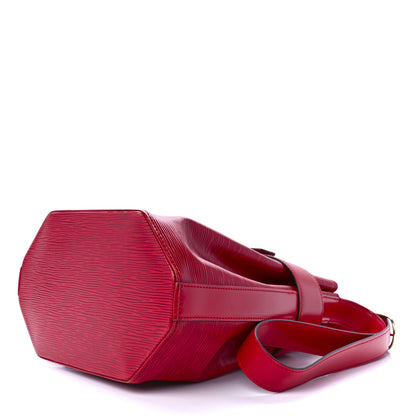 Louis Vuitton Epi Sac D'Epaule GM Castillan Red 10 of 13