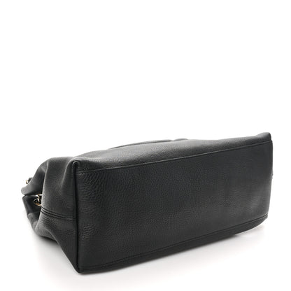 Gucci Pebbled Calfskin Medium Soho Chain Shoulder Bag Black 3 of 10