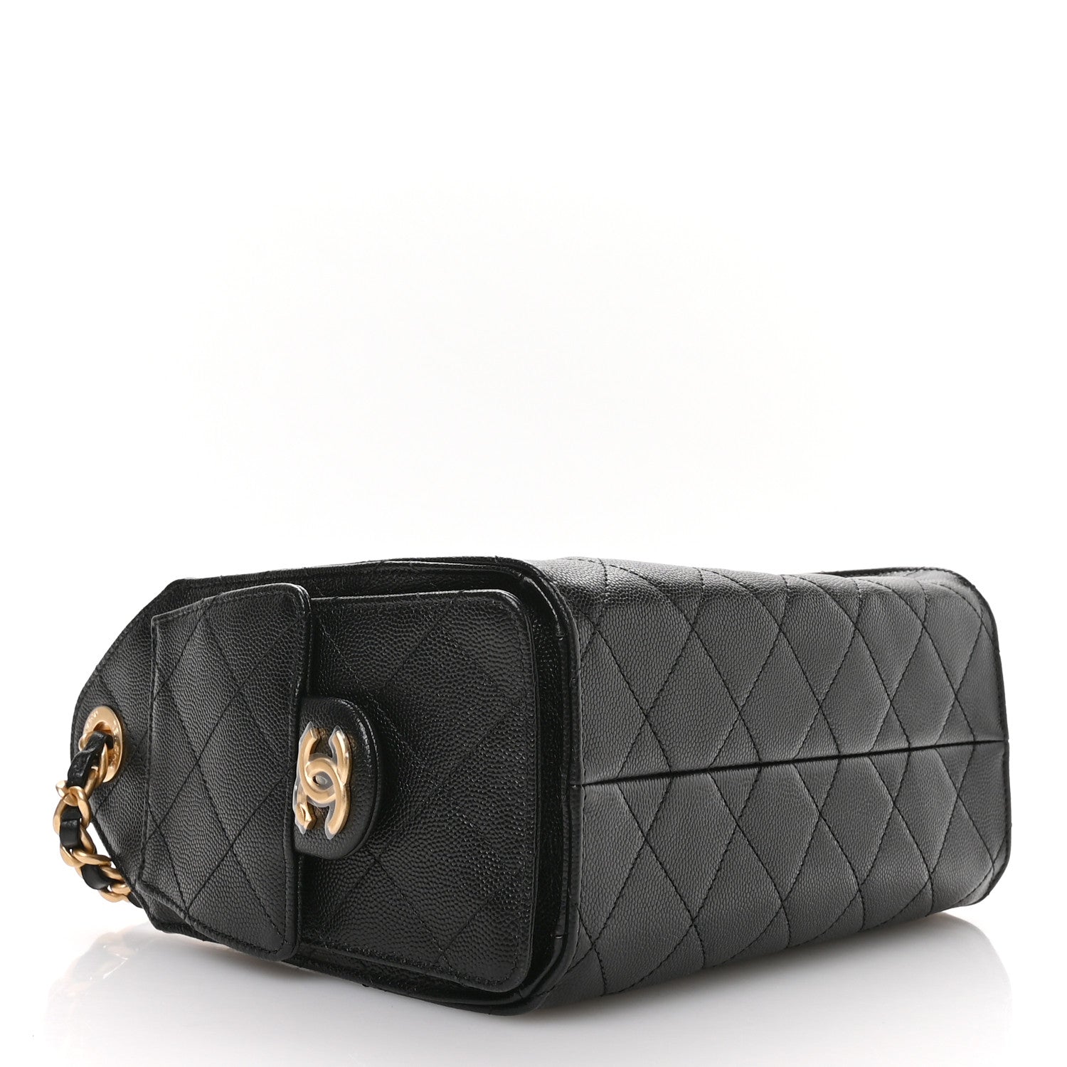 Chanel Caviar Quilted Mini Chanel 25 Handbag Black 4 of 10