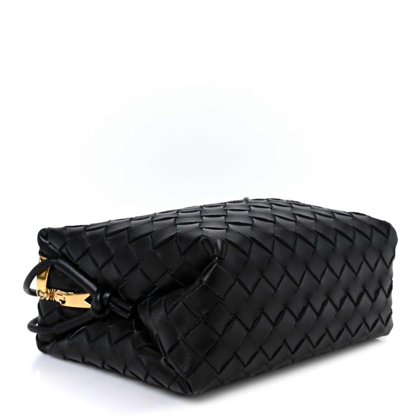 Nappa Intrecciato Small Loop Camera Bag Black