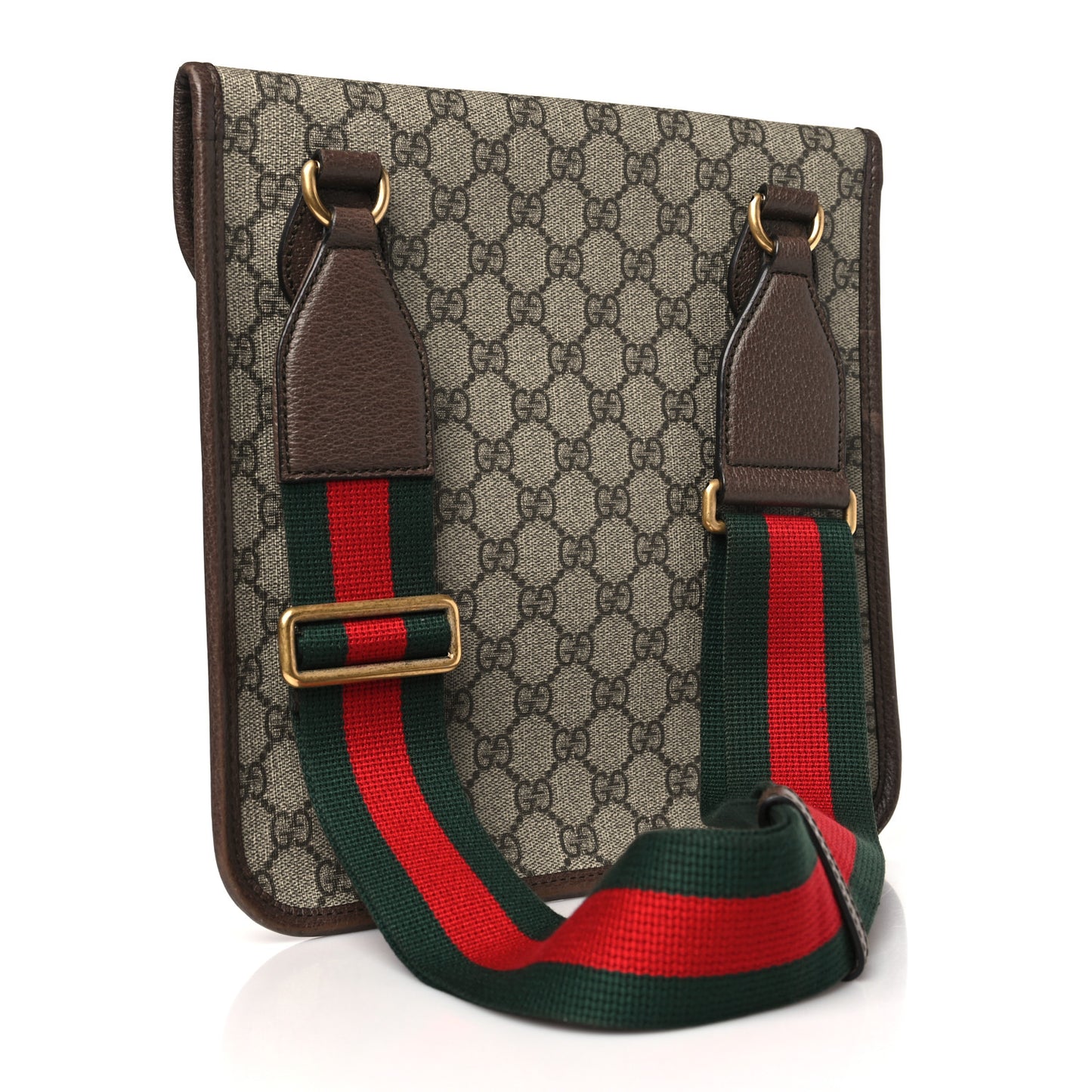 GG Supreme Monogram Web Medium Neo Vintage Flap Messenger Bag Beige New Acero