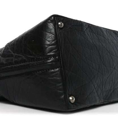 Chanel Aged Calfskin Small Shopping in Moscow Tote Black 9 of 10