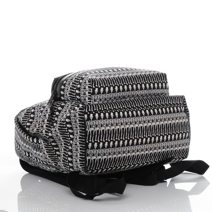 Saint Laurent Nylon City Skeleton Print Backpack Black White 4 of 6