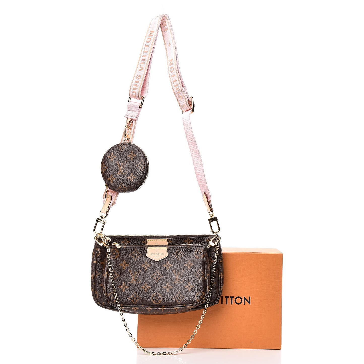 Monogram Multi Pochette Accessories Rose Clair