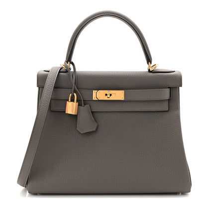 Hermes Togo Kelly Retourne 28 Etain 1 of 10