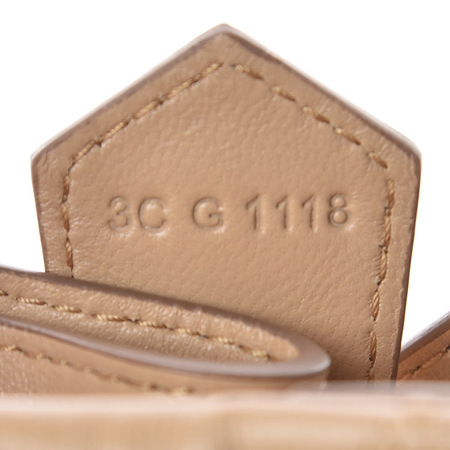 Lambskin Quilted Mini GV Bucket Bag Beige Camel