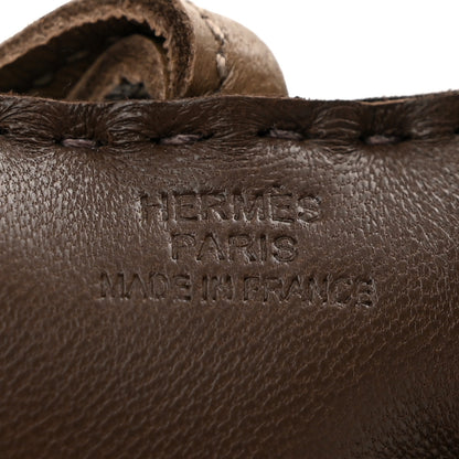 Hermes Milo Lambskin Shearling Budy Charm Black Chocolate Etoupe 3 of 4