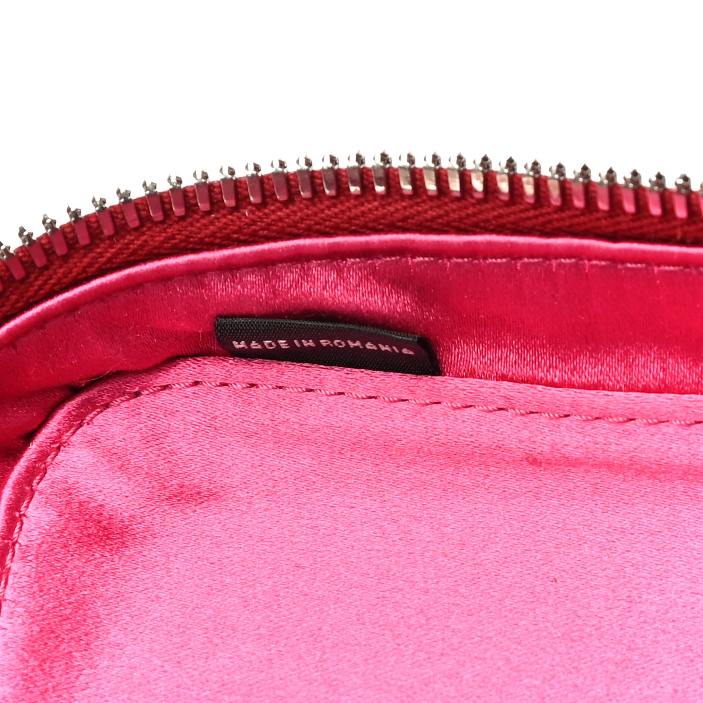 Goatskin Madras Top Handle Crossbody Red