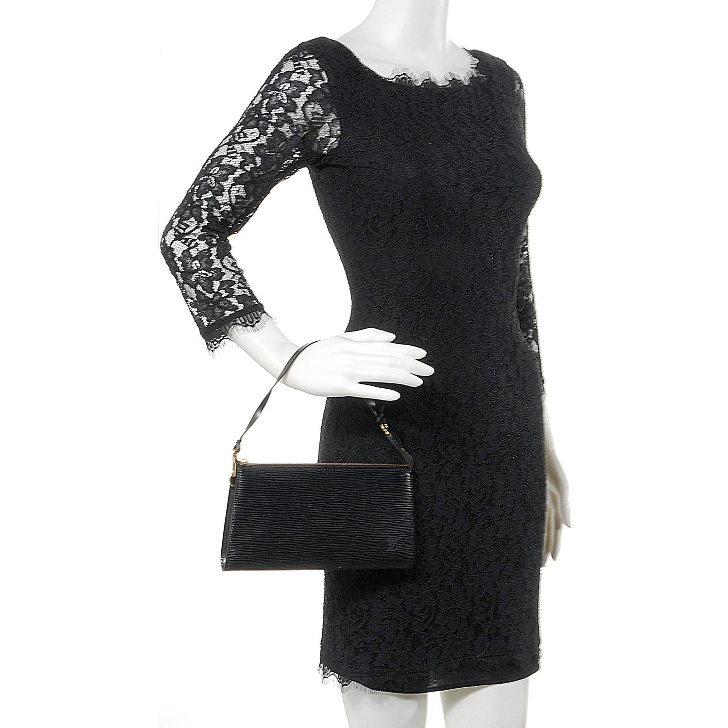 Louis Vuitton Epi Pochette Accessories Black 2 of 7