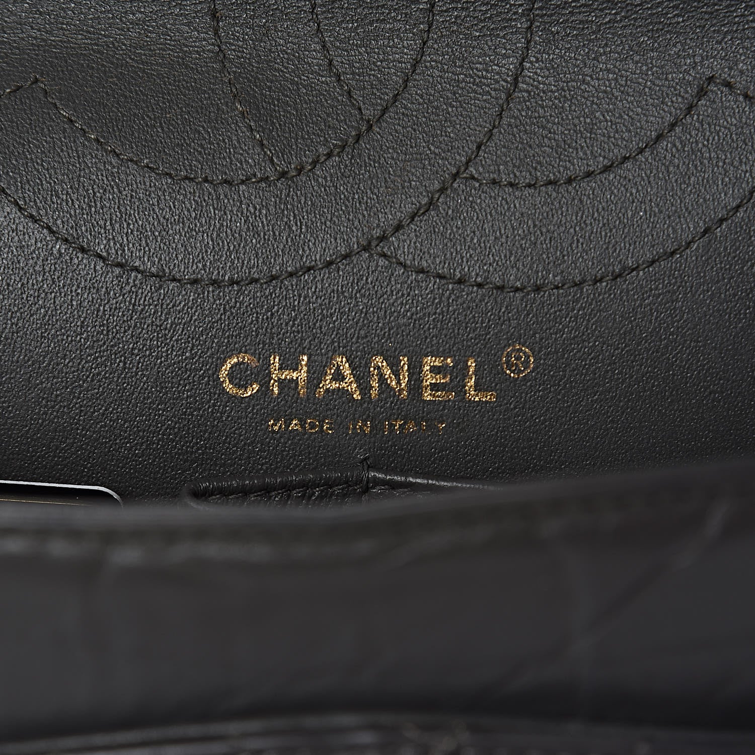 Chanel Aged Calfskin Chevron Quilted 2.55 Reissue 226 Dark Grey 6 of 14