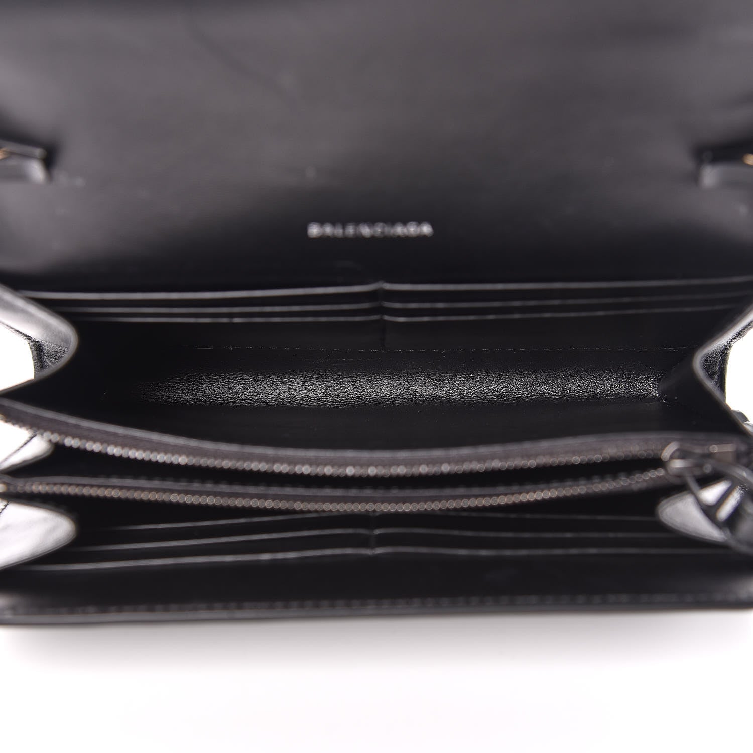 Balenciaga Smooth Calfskin B Wallet on Chain Black 8 of 12