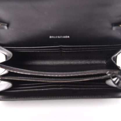 Balenciaga Smooth Calfskin B Wallet on Chain Black 8 of 12