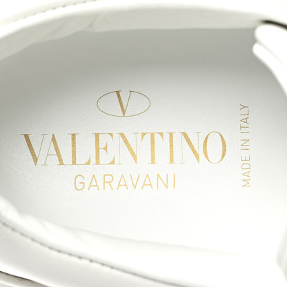 Valentino Garavani Calfskin Mink Fur Sneakers 37 White Rosso Valentino 9 of 11
