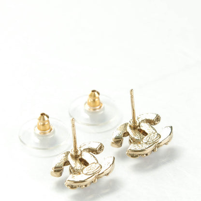 Chanel Gripoix Crystal CC Earrings Gold 3 of 5