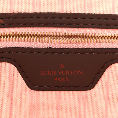 Louis Vuitton Damier Ebene Neo Neverfull MM Rose Ballerine 6 of 10