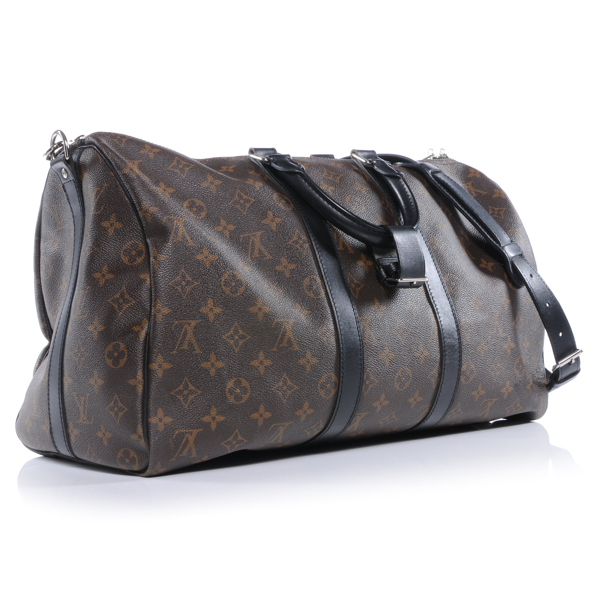 Louis Vuitton Monogram Macassar Keepall Bandouliere 45 3 of 7