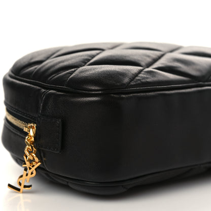 Saint Laurent Lambskin Quilted Lolita Cosmetic Pouch Black 8 of 9
