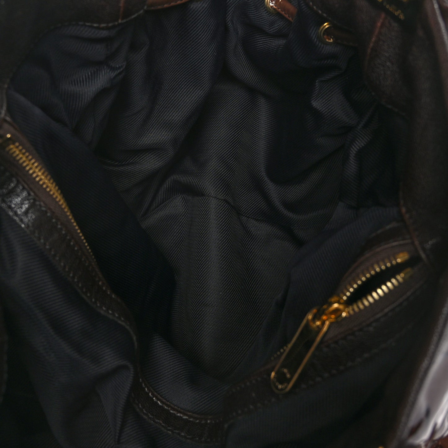 Suede Patent Monogram Irene Espresso