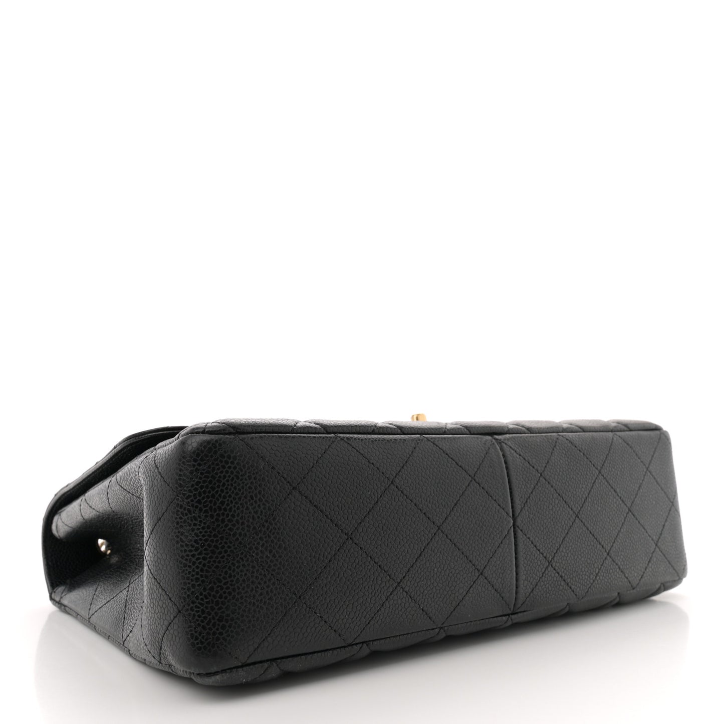 Caviar Quilted Jumbo Single Flap Black