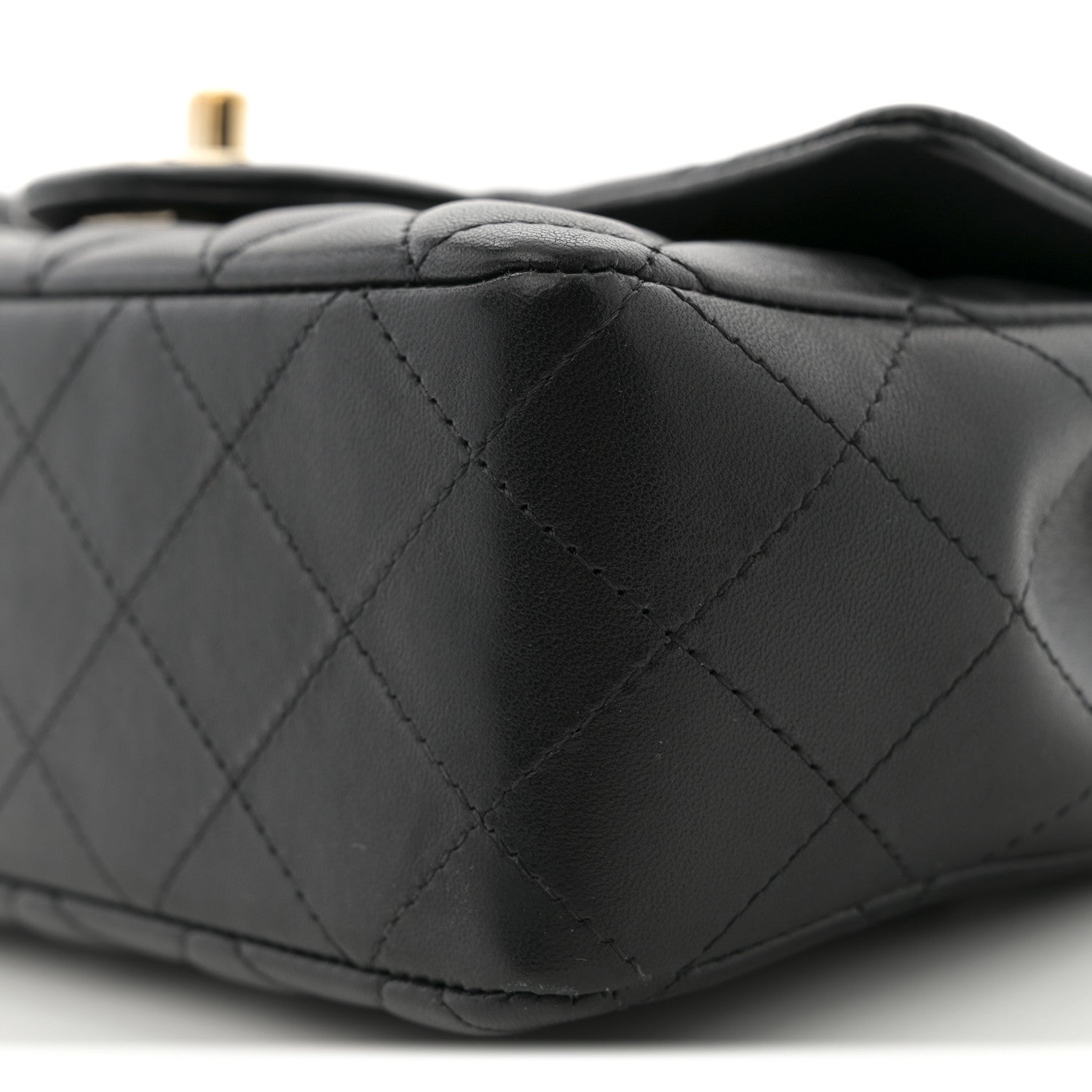 Chanel Lambskin Quilted Mini Rectangular Flap Black 9 of 9