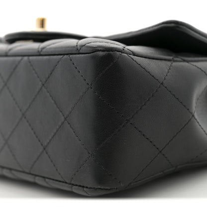 Chanel Lambskin Quilted Mini Rectangular Flap Black 9 of 9