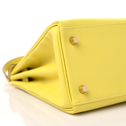 Hermes Evercolor Kelly Retourne 28 Lime 8 of 10
