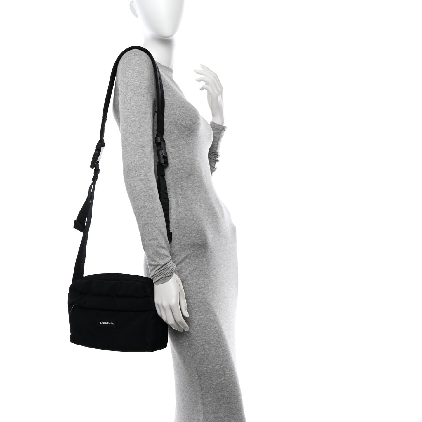 Nylon Explorer Bomber Crossbody Black